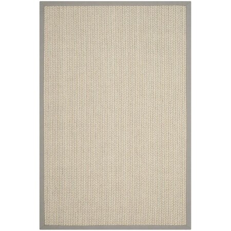 Safavieh Natural Fiber Hand Woven Rectangle Rug- Grey- 6 X 9 Ft. NF475A-6